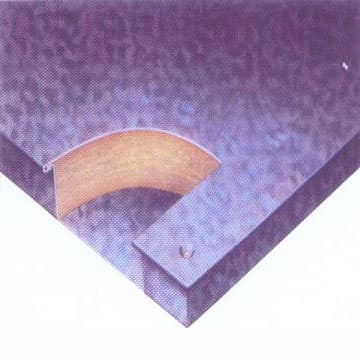 Wood core panel corner detail